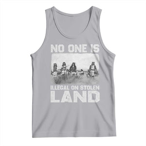 No One Is Illegal On Stolen Land Tank Top Native Tribe Indigenous People TS10 Athletic Heather Print Your Wear