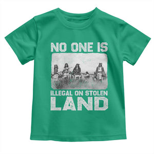No One Is Illegal On Stolen Land Toddler T Shirt Native Tribe Indigenous People TS10 Irish Green Print Your Wear