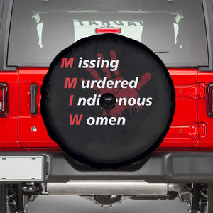 MMIW Spare Tire Cover Missing Murdered Indigenous Women Red Hand TS10 Black Print Your Wear