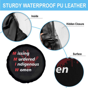 MMIW Spare Tire Cover Missing Murdered Indigenous Women Red Hand TS10 Print Your Wear