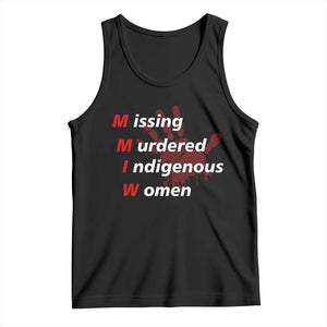 MMIW Tank Top Missing Murdered Indigenous Women Red Hand TS10 Black Print Your Wear