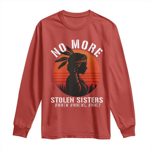 MMIW No More Stolen Sisters Long Sleeve Shirt American Native Indigenous Woman TS10 Red Print Your Wear