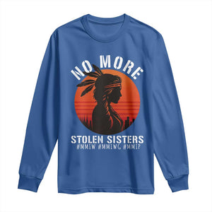 MMIW No More Stolen Sisters Long Sleeve Shirt American Native Indigenous Woman TS10 Royal Blue Print Your Wear