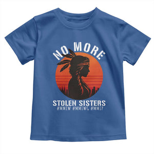 MMIW No More Stolen Sisters Toddler T Shirt American Native Indigenous Woman TS10 Royal Blue Print Your Wear