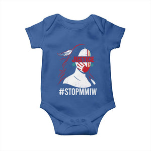 MMIW Awareness Baby Onesie Justice For Indigenous Woman Stop Stolen Sisters TS10 Royal Blue Print Your Wear