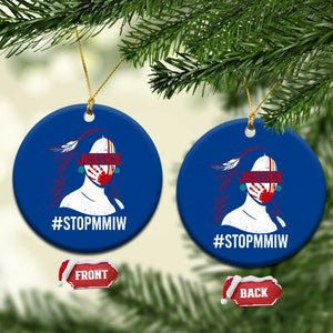 MMIW Awareness Ceramic Ornament Justice For Indigenous Woman Stop Stolen Sisters TS10 1pc Blue Print Your Wear