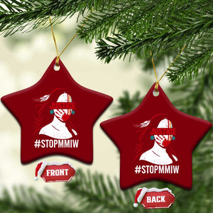 MMIW Awareness Ceramic Ornament Justice For Indigenous Woman Stop Stolen Sisters TS10 Print Your Wear