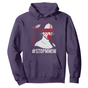 MMIW Awareness Hoodie Justice For Indigenous Woman Stop Stolen Sisters TS10 Purple Print Your Wear