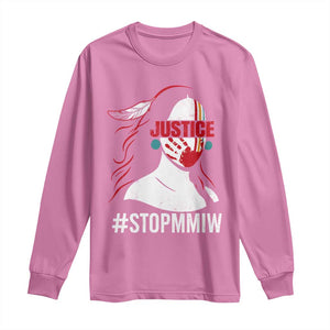MMIW Awareness Long Sleeve Shirt Justice For Indigenous Woman Stop Stolen Sisters TS10 Azalea Print Your Wear