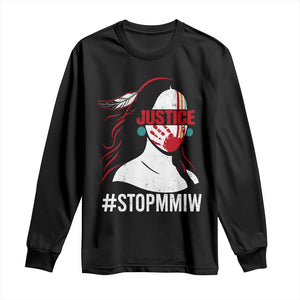 MMIW Awareness Long Sleeve Shirt Justice For Indigenous Woman Stop Stolen Sisters TS10 Black Print Your Wear
