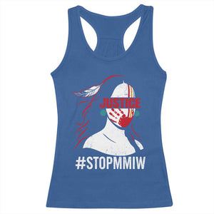 MMIW Awareness Racerback Tank Top Justice For Indigenous Woman Stop Stolen Sisters TS10 Royal Blue Print Your Wear