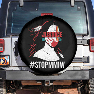MMIW Awareness Spare Tire Cover Justice For Indigenous Woman Stop Stolen Sisters TS10 No hole Black Print Your Wear
