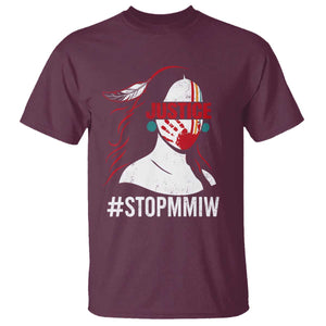 MMIW Awareness T Shirt Justice For Indigenous Woman Stop Stolen Sisters TS10 Maroon Print Your Wear