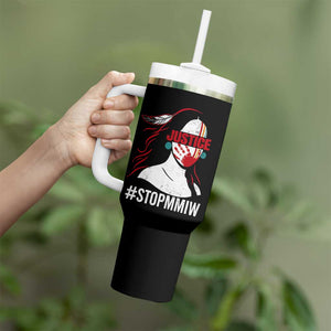 MMIW Awareness Tumbler With Handle Justice For Indigenous Woman Stop Stolen Sisters TS10 Print Your Wear