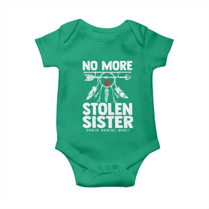 MMIW Baby Onesie No More Stolen Sisters Indigenous Woman TS10 Irish Green Print Your Wear
