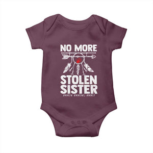 MMIW Baby Onesie No More Stolen Sisters Indigenous Woman TS10 Maroon Print Your Wear