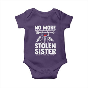 MMIW Baby Onesie No More Stolen Sisters Indigenous Woman TS10 Purple Print Your Wear