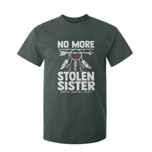 MMIW T Shirt For Kid No More Stolen Sisters Indigenous Woman TS10 Dark Forest Green Print Your Wear