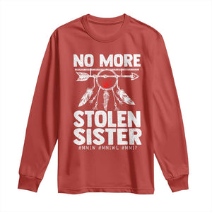 MMIW Long Sleeve Shirt No More Stolen Sisters Indigenous Woman TS10 Red Print Your Wear