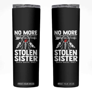 MMIW Skinny Tumbler No More Stolen Sisters Indigenous Woman TS10 Black Print Your Wear