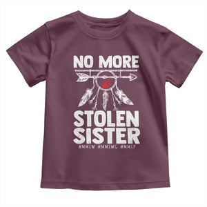 MMIW Toddler T Shirt No More Stolen Sisters Indigenous Woman TS10 Maroon Print Your Wear