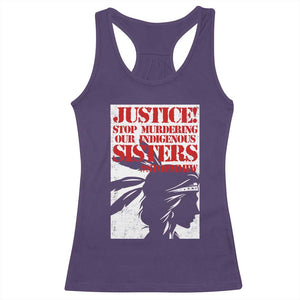 MMIW Awareness Racerback Tank Top Justice Stop Murdering Our Indigenous Sisters TS10 Purple Print Your Wear