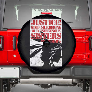 MMIW Awareness Spare Tire Cover Justice Stop Murdering Our Indigenous Sisters TS10 Black Print Your Wear