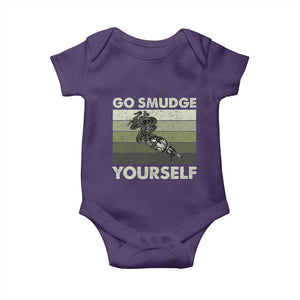 Go Smudge Yourself Baby Onesie Funny Sage Bundle Smudging Feather TS10 Purple Print Your Wear