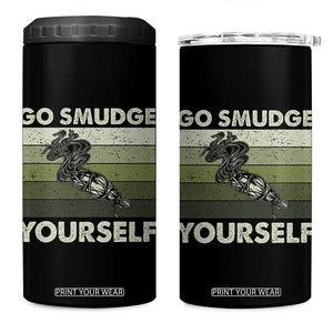 Go Smudge Yourself 4 in 1 Can Cooler Tumbler Funny Sage Bundle Smudging Feather TS10 One Size: 16 oz Black Print Your Wear