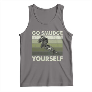 Go Smudge Yourself Tank Top Funny Sage Bundle Smudging Feather TS10 Deep Heather Print Your Wear