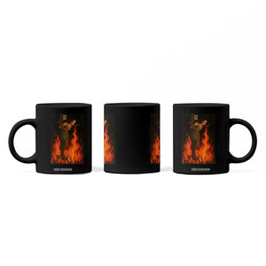 Funny Halloween Witch Coffee Mug Witch Lighting Cigarette With Flames Occult Unholy TS10 Print Your Wear