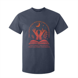 Feminist Witch T Shirt For Kid They Didnt Burn Witches Women Halloween Feminism TS10 Navy Print Your Wear