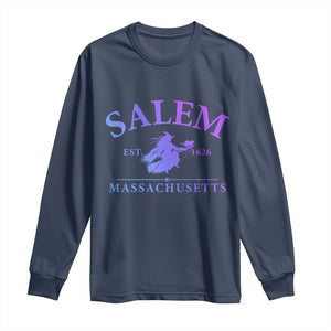 1692 They Missed One Long Sleeve Shirt Halloween Salem Witch Trials TS10 Navy Print Your Wear