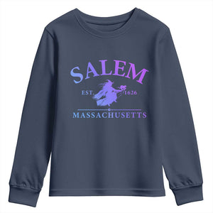 1692 They Missed One Youth Sweatshirt Halloween Salem Witch Trials TS10 Navy Print Your Wear