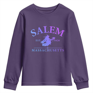 1692 They Missed One Youth Sweatshirt Halloween Salem Witch Trials TS10 Purple Print Your Wear