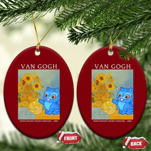Van Gogh Kpop Fan Ceramic Ornament Blue Tiger Vintage Art Sunflower Cat TS10 Print Your Wear