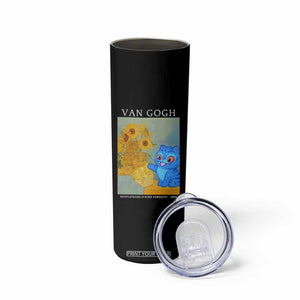 Van Gogh Kpop Fan Skinny Tumbler Blue Tiger Vintage Art Sunflower Cat TS10 Print Your Wear