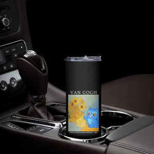 Van Gogh Kpop Fan Skinny Tumbler Blue Tiger Vintage Art Sunflower Cat TS10 Print Your Wear