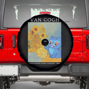 Van Gogh Kpop Fan Spare Tire Cover Blue Tiger Vintage Art Sunflower Cat TS10 Black Print Your Wear
