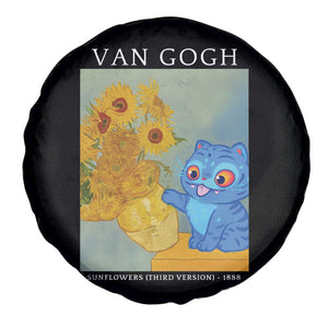 Van Gogh Kpop Fan Spare Tire Cover Blue Tiger Vintage Art Sunflower Cat TS10 Print Your Wear