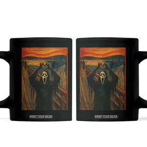 Ghost Heart Hands Coffee Mug Scary Face Horror Halloween TS10 Black Print Your Wear