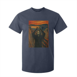 Ghost Heart Hands T Shirt For Kid Scary Face Horror Halloween TS10 Navy Print Your Wear