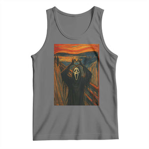 Ghost Heart Hands Tank Top Scary Face Horror Halloween TS10 Black Heather Print Your Wear