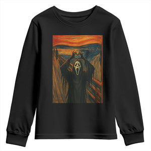 Ghost Heart Hands Youth Sweatshirt Scary Face Horror Halloween TS10 Black Print Your Wear