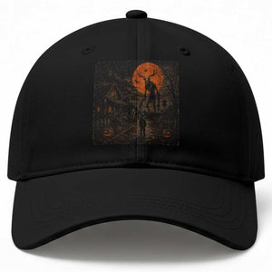 Wendigo Halloween Baseball Cap Vintage Deer Skull Spooky Night Graphic