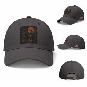 Wendigo Halloween Baseball Cap Vintage Deer Skull Spooky Night Graphic