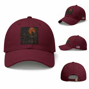 Wendigo Halloween Baseball Cap Vintage Deer Skull Spooky Night Graphic