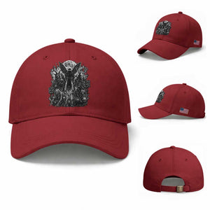 Cryptid Monsters Urban Legends Baseball Cap Vintage Dark Folklore Leave Before Dark Graphic