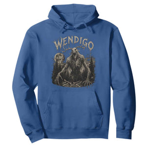 Wendigo Cryptid Monster Hoodie Heavy Metal Dark Fantasy Horror Graphic TS10 Royal Blue Print Your Wear