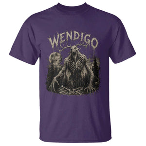 Wendigo Cryptid Monster T Shirt Heavy Metal Dark Fantasy Horror Graphic TS10 Purple Print Your Wear